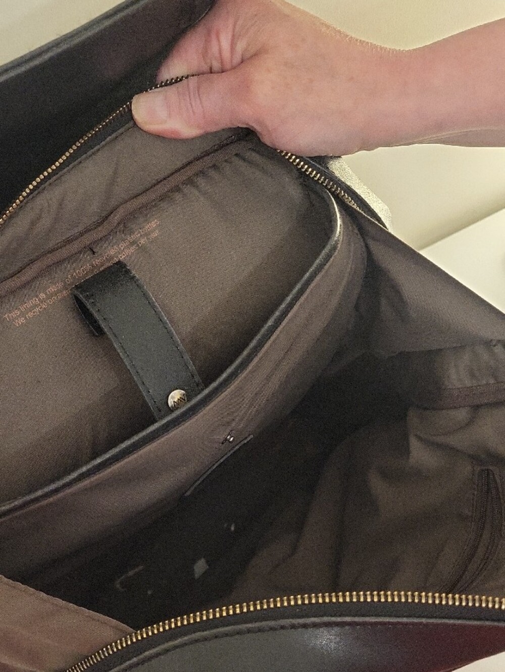 Matt & Nat Black Leather Backpack - Picture 3 of 6